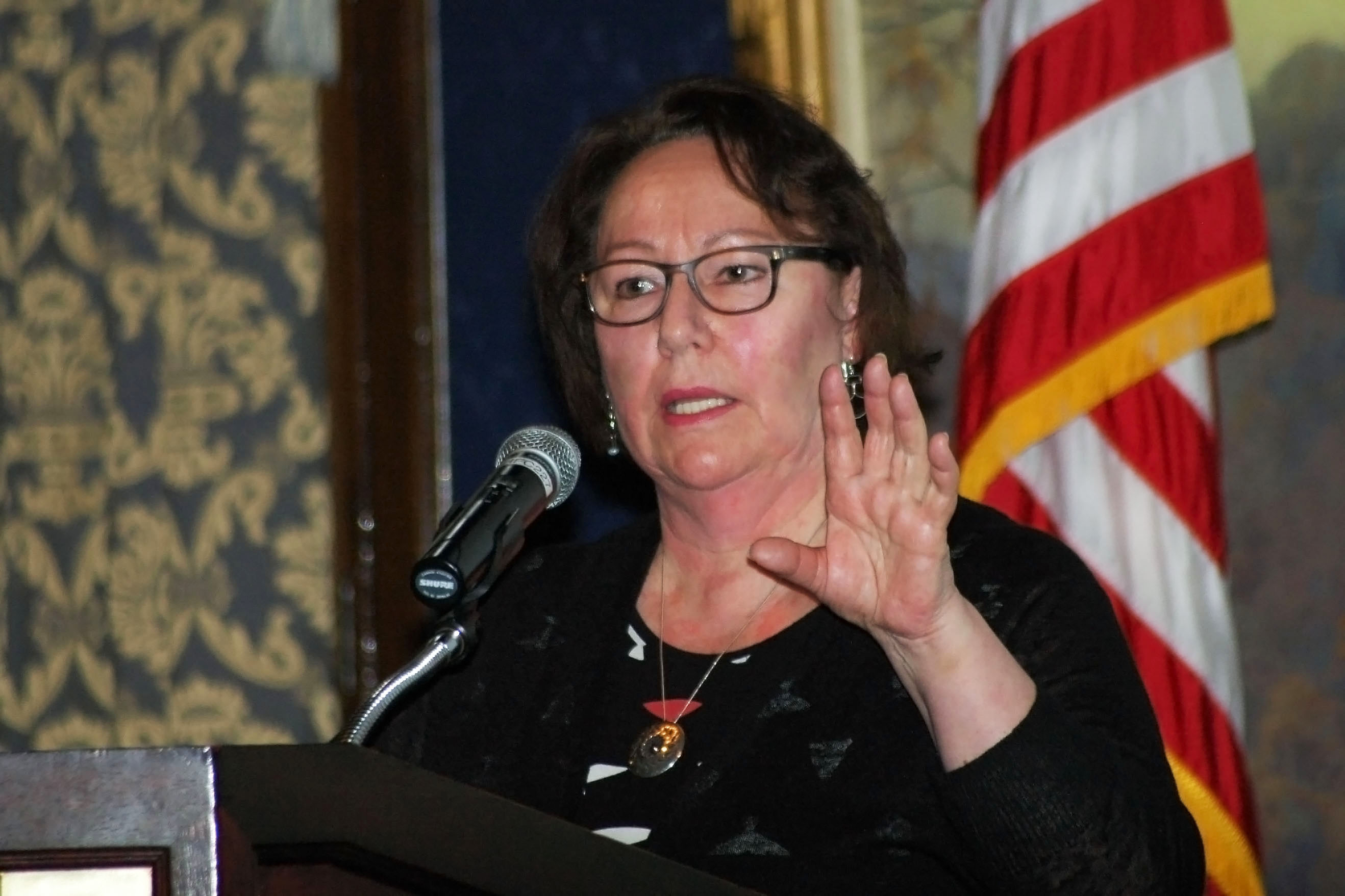 Sheila Watt-Cloutier was the keynote speaker at the 2016 World Chicago's International Women's Day Luncheon
